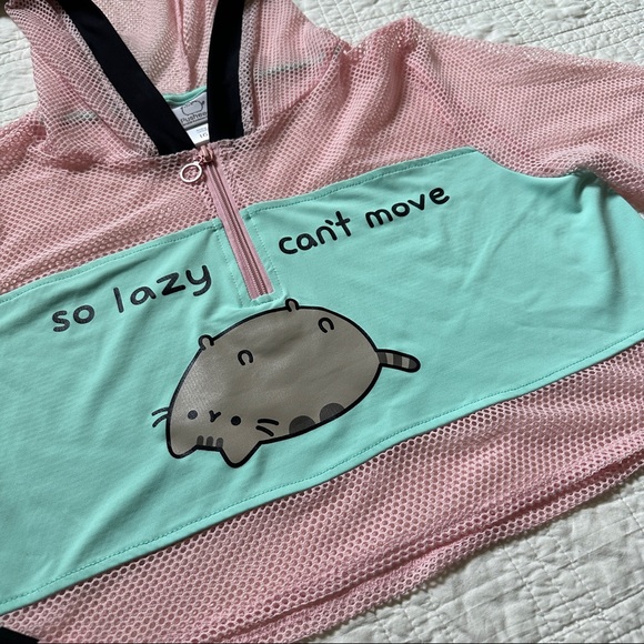 Pusheen Pastel Crop Top Mesh Large - Picture 8 of 8
